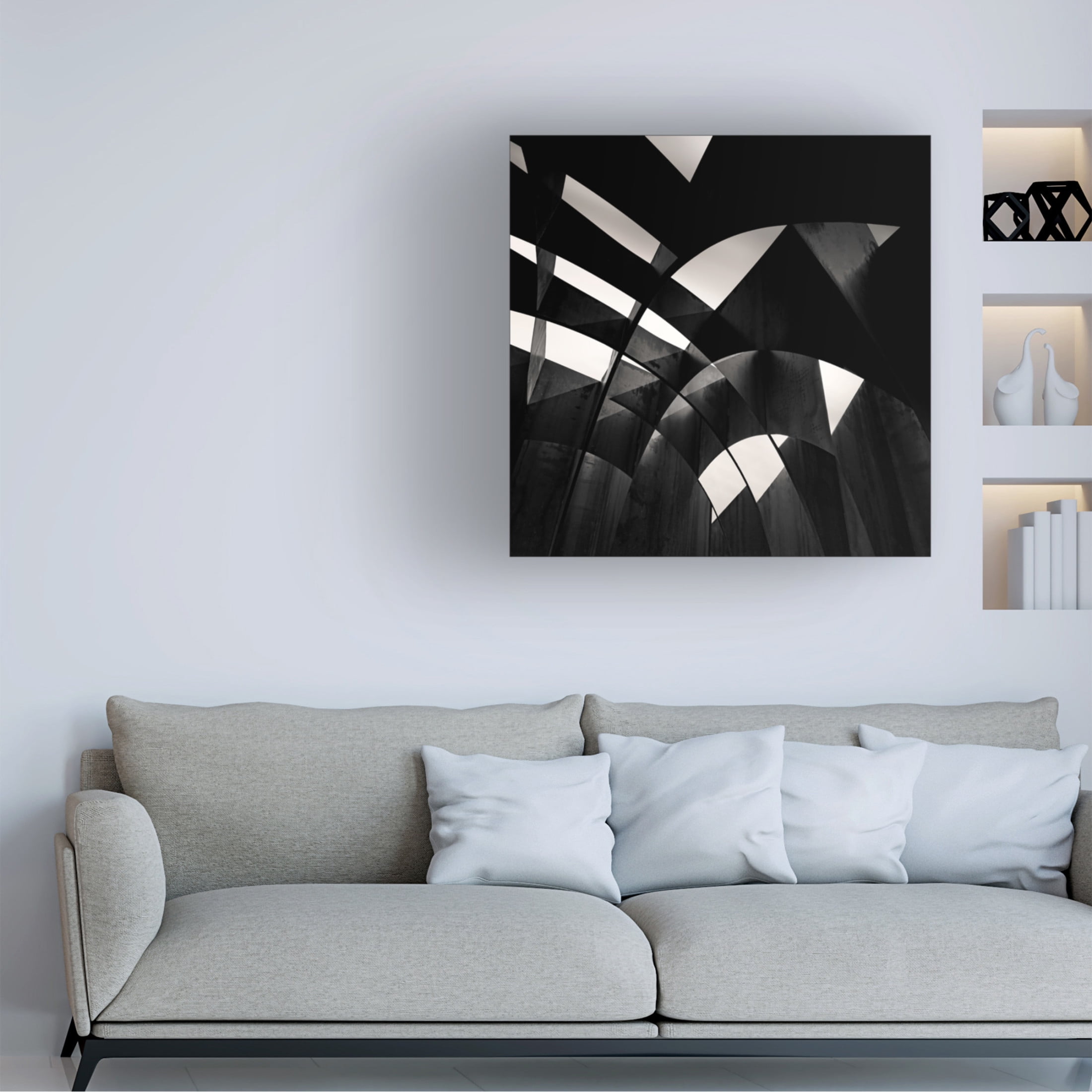 Canvas Wall Art - Gilbert Claes 'Airy Space' Wall Art for Living Room, Bedroom, or Office Décor by Trademark Fine Art - 24 x 24 Inches