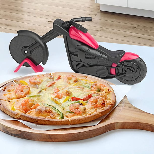 Motorcycle Pizza Cutters, Stainless Steel and Plastic Pizza Cutter