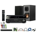 thumbnail image 1 of Yamaha RX-V385 Récepteur Surround 5.1 Canaux 4K Ultra HD AV avec Système Cinéma Maison Bluetooth Ensemble avec Étagère Alimentée Klipsch R-41PM Haut-Parleur Noir, 1 of 4