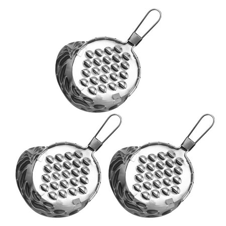 

3 Pcs Household Cheese Scrapers Bean Jelly Scratch Lemon Zester Sturdy Durable Stainless Steel
