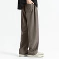 thumbnail image 4 of Styesk Men's Pants Men's Solid Color Pocket Workwear Pantscasual Straight Leg Pants, 4 of 8