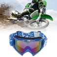 thumbnail image 4 of Motocross Goggles, ATV Goggles Elastic Strap Anti Skid With Storage Box For Skating For Men Black Frame Red Eyeglass,Blue Frame Color Eyeglass, 4 of 8