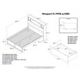 thumbnail image 3 of Newport Platform Bed with Flat Panel Foot Board and 2 Urban Bed Drawers, Multiple Sizes, Multiple Colors, 3 of 7