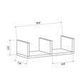 thumbnail image 7 of Ada Home Decor Furniture 19.69" 3 Tier Mustard Waller Modern Wall Shelf, 7 of 7
