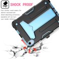 thumbnail image 2 of Dteck Case for Apple iPad mini 6th Generation 8.3-inch (2021),Shockproof Rubber Armor 3-Layer Protection Case Hybrid Hard Kicstand Cover for iPad mini 6,Black+Blue, 2 of 4