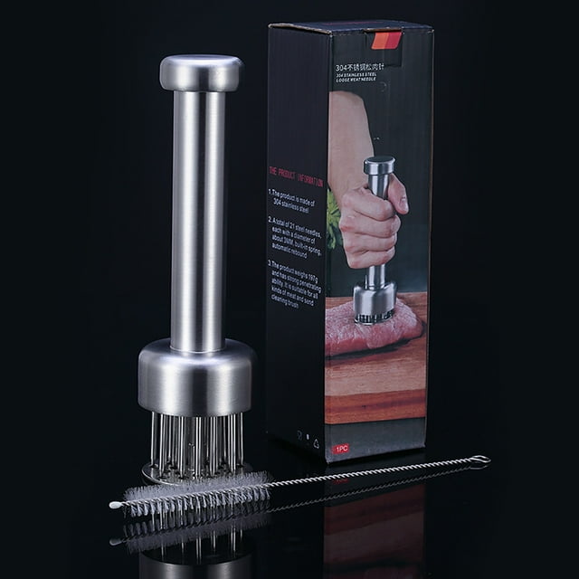 Fesfesfes Meat Tenderizer Needle Pork Beef Steak Pounder Kitchen BBQ Grilling Tool Meat Piercing Needle for Marinating Steak Tenderizer Tool