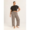 thumbnail image 3 of Joyspun Women’s Sleepwear Long Knit Pajama Pants, 29'' Inseam, Sizes S-3X, 3 of 6