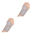 thumbnail image 2 of Baohd Réglable Bracelet Gym Formation Poignet Ficelle Fractures Bande Entorse Compression Auto-Adhésif Bretelles Fitness Yoga Gris 2PCS, 2 of 6