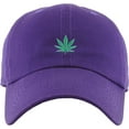 thumbnail image 3 of Marijuana Leaf Purple Dad Hat Baseball Cap Polo Style Adjustable Cannabis Weed Kush Pot Green 420 Grass Retro Ganja Stoner Hemp, 3 of 4