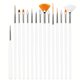 thumbnail image 3 of 15pcs Fine Detail Paint Brush Set - Perfect for Detailing & Artistic Painting - Acrylic, Watercolor, Oil, Models, Airplane Kits, Nail Art Supplies, 3 of 4