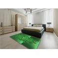 thumbnail image 4 of Ahgly Company Indoor Rectangle Patterned Deep Emerald Green Area Rugs, 5' x 7', 4 of 6