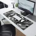 thumbnail image 2 of Black, White and Gray Camouflage &nbsp;desk Mouse Padwaterproofno Slip&nbsp;for Office Home Work GamingmousepadRubber Base Mousepad with Stitched Edges 31.5x11.8inches, 2 of 7