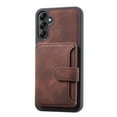 thumbnail image 4 of SaniMore Wallet Case for Samsung Galaxy A15 6.5" 2023, Flip Cash Pocket Card Slots Kickstand PU Leather Skin Wear-resistant Retro Shockproof Anti-drop Cover For Samsung Galaxy A15, Coffee, 4 of 5