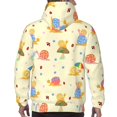 thumbnail image 7 of Naloa Colorful Cartoon Snail Men's Casual Hooded Collar Drawstring Hoodies Pullover Sweatshirts Casual Long Sleeve Shirts-Medium, 7 of 7