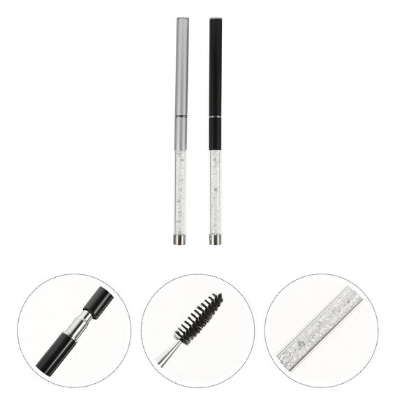 NICEXMAS Mascara Brush Wands Eye Lash Brush Wands Plastic 2Pcs for Eyelash Makeup Tool