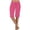 Hot Pink, variant on biudgviw Bermuda Shorts for Women Dress Business Work Knee Length Shorts Low Rise Workout Yoga Shorts with Pockets Wide Leg Bottoms