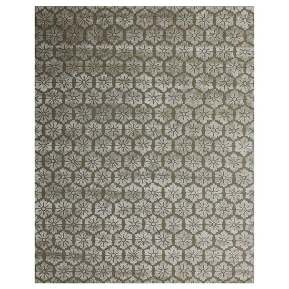 K2 Floor Style Valencia Gold Hand-Tufted Wool & Silketteâ„¢ Area Rug