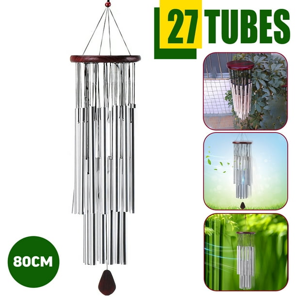 Large Wind Chimes 31" Garden Chimes with 21 Aluminum Tuned Tubes for Indoor Outdoor Garden Patio