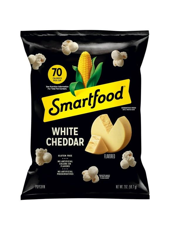 Smartfood Popcorn White Cheddar Flavored Popcorn, 2 oz Bag