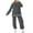 Dark Gray, variant on GigrtiJin Women's Knitted 2 Piece Outfit Long Sleeved Round Neck Sweater and Pants Set Casual Comfy Warm Sets