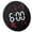 Black and red, variant on Multifunction Timepiece Clock With Temperature Humidity Readings Double Programmable Alarms Automatic Brightness Control