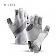 thumbnail image 3 of Bangus Fingerless Fishing Gloves,Microfiber-Tech Safeguard,Half-Finger Style for Rowing,Cycling,Gardening, 3 of 3