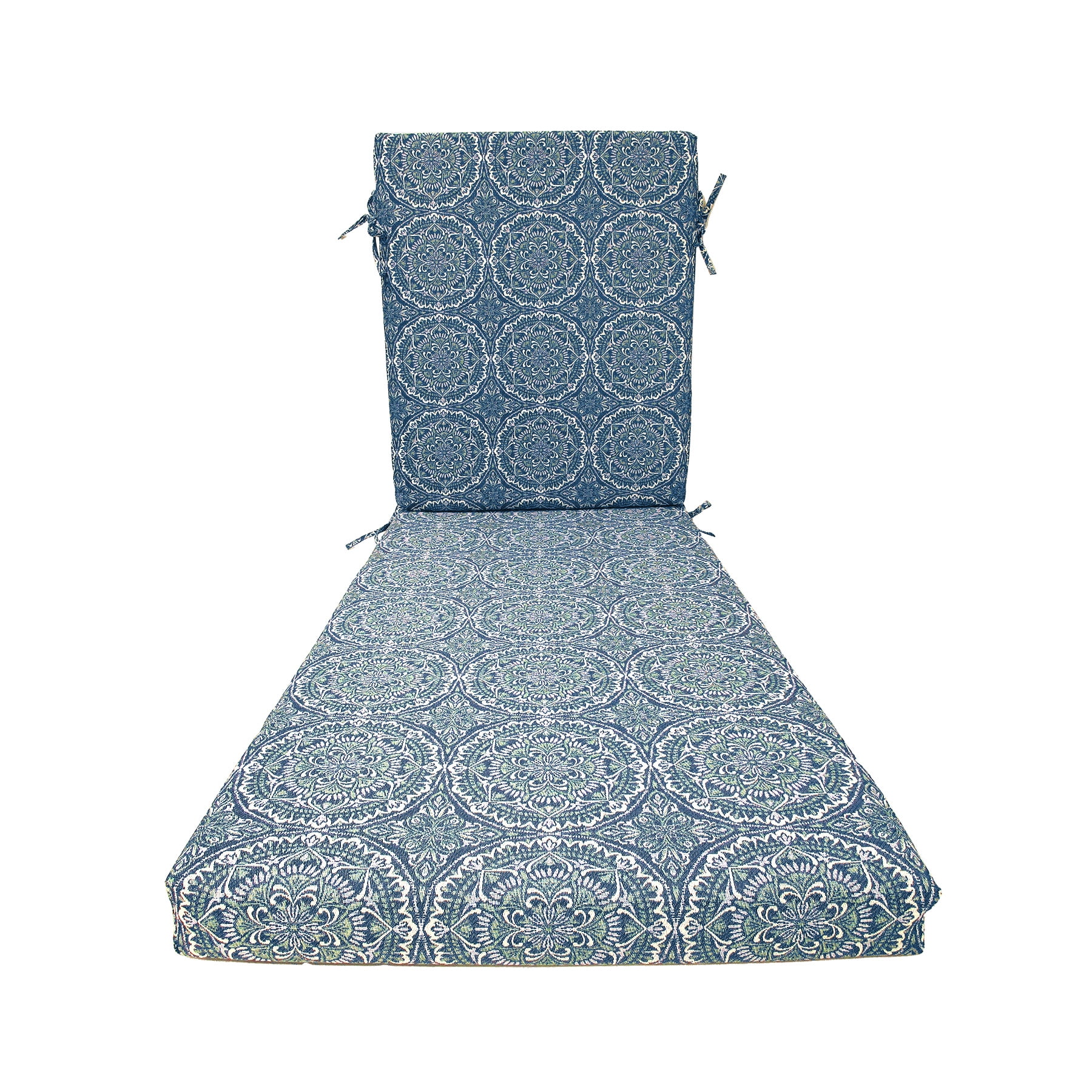 Better Homes & Gardens 72" x 23" Outdoor Chaise Lounge Cushion, 1-Piece, Medallion