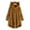 Khaki, variant on Turilly Womens Jackets Ladies Women Button Coat SolidTops Hooded Pullover Loose Sweater Blouse Plus Size