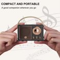 thumbnail image 3 of Baolira Altavoz Bluetooth retro Mini altavoz Bluetooth, altavoz inalámbrico para exteriores con sonido estéreo nítido, graves ricos, altavoz portátil retro para iPhone, dispositivos Android y tableta,, 3 of 5