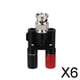 thumbnail image 1 of Conector adaptador Baoblaze Coaxial hembra 4xBNC macho a Banana Jack hembra 6 piezas, 1 of 7