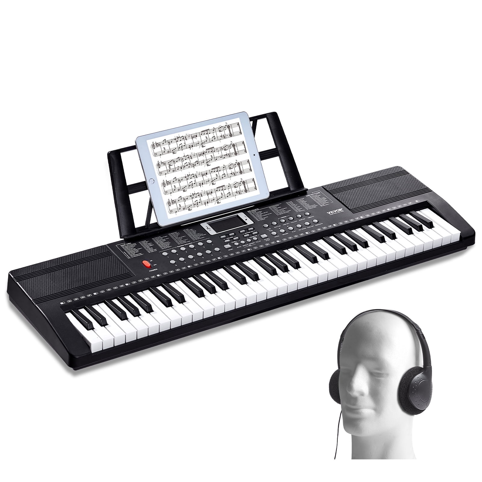 ZENY 61-Key Adult Musical Portable Electronic Piano Keyboard Kit