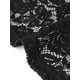 thumbnail image 5 of BOLERO CHIC ELEGANTE de Encaje para Mujeres, Cárdigan de Encaje Floral Transparente de Manga 3/4, Talla M, Negro, 5 of 6
