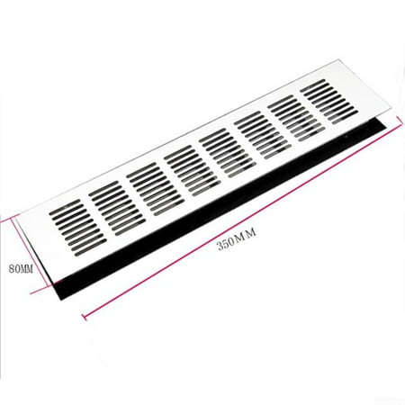 

Besolo 80*150-400mm Aluminium Air Vent Silver Louvred Grill Ventilation Grille Cover