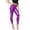 Dark Purple, variant on Women'S High-Waisted Shiny Metallic Leggings, Multicolor Fluorescent Wet-Look Stretch Yoga Pants For Women