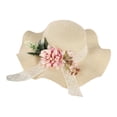 thumbnail image 4 of Sombrero de paja DIY con flores artificiales, transpirable, para uso doméstico, para niñas, vacaciones, manualidades, para exteriores, a moda, Estilo B, 4 of 8
