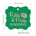 thumbnail image 7 of Inkdotpot Pack Of 100 Kiss The Miss Goodbye Bridal Shower Paper Tags DIY Craft Bracket Shape Real Rose Gold Foil Hang Tags, 7 of 7