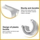 thumbnail image 3 of Curtain Rod Bracket, Fits 28mm (1-1/8") Diameter Curtain Rod Bracket, (white), 3 of 5