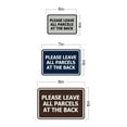 thumbnail image 5 of Signs ByLITA Classic Framed Please Leave All Parcels At The Back Sign (Black) - Small, 5 of 6
