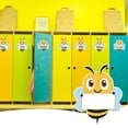 thumbnail image 3 of Sylvtty Bulletin Board Bumble Bee Cutouts Bee Shaped Paper Name Tags Student Nameplates for Classroom Cubbies Desks, 3 of 7