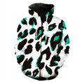 thumbnail image 3 of Sudadera con capucha y cremallera con estampado 3D de leopardo para hombre, estilo Harajuku, con textura de piel de animal, de manga larga, estilo hip hop, 3 of 5