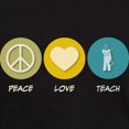 thumbnail image 3 of CafePress - Peace Love Teach Dark T Shirt - Men's Classic Graphic Cotton T-Shirt, 3 of 4