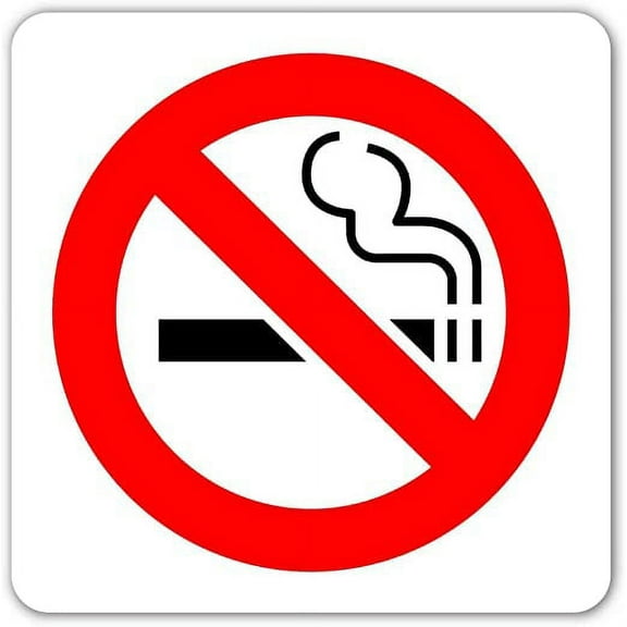 No Smoking Sign Vinyl Decal Bumper Sticker