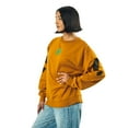 thumbnail image 5 of Scooby Doo Dog Tag & Spots Women's Brown Crew Neck Long Sleeve Oversized Fleece Sweatshirt-Medium, 5 of 5