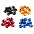 thumbnail image 1 of Aluminum Flanged Lock, M2 M3 M4 M5 Self-Lock Nuts Hex Lock Nut Nylon Insert Locking Metal Nuts, 10Pcs/Set For Industry Home, 1 of 3