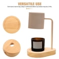 thumbnail image 3 of CATIEBYE Wood Lamp Base Drop Shaped Beige Aromatherapy Lamp Base For Office 1Pack, 3 of 6