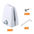 thumbnail image 4 of Uxcell Desk Partition Clips for 2-18mm Thick Partition Guard Bracket Support for Holding Screen,Bright White 20pcs, 4 of 6