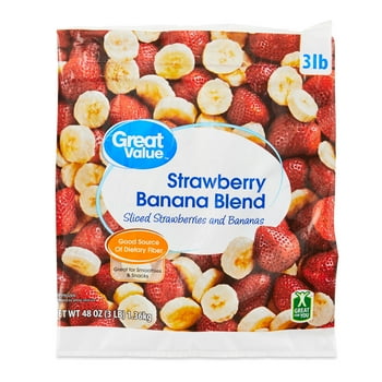 Great Value Strawberry Banana Blend, 48 oz (Frozen)