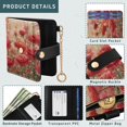 thumbnail image 5 of Small Wallet For Women Bifold Leather Pocket Coin Credit Card Holder With RFID Blocking Rose Field, 5 of 6