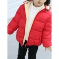 thumbnail image 3 of Canrulo Infant Toddler Kids Baby Boy Girl Bear Hooded Coat Winter Thick Jacket Winter Outwear Red 2-3 Years, 3 of 5