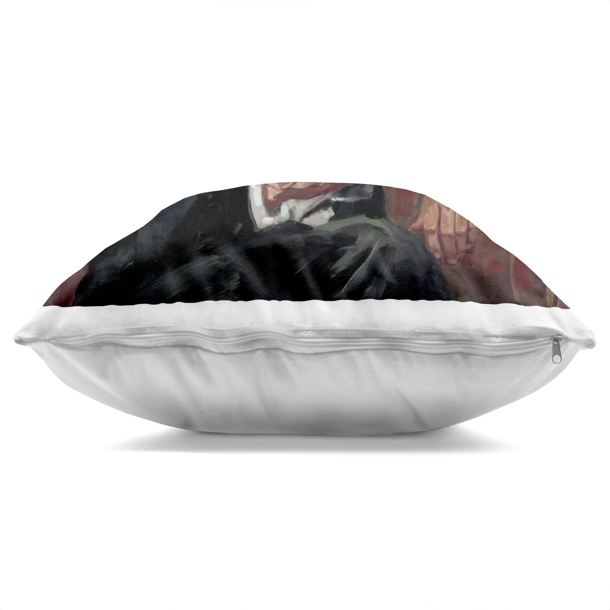 Stupell Industries Abe & Cell Phone Portrait Decorative Printed Throw Pillow, design by Studio Bautista, 18 x 7 x 18